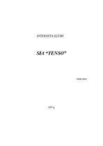 Biznesa plāns 'SIA “Tenso”', 1.