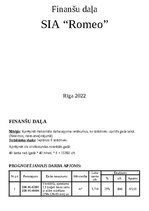 Biznesa plāns 'Biznesa plāns SIA “Romeo”', 17.