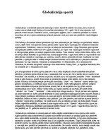 Eseja 'Globalizācija sportā', 1.