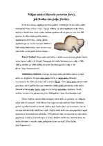 Eseja 'Fretka - kultūrvēsture', 1.