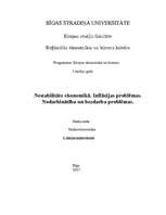 Konspekts 'Nestabilitāte ekonomikā. Inflācijas problēmas. Nodarbinātība un bezdarba problēm', 6.