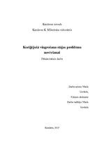 Referāts 'Koriģējošā vingrošana stājas problēmu novēršanai', 1.