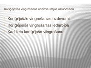 Referāts 'Koriģējošā vingrošana stājas problēmu novēršanai', 19.