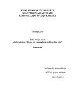 Eseja 'Komunikācijas darba organizācija uzņēmumā "Bite"', 1.