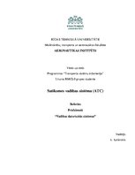 Referāts 'Satiksmes vadības sistēma', 1.
