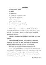 Eseja 'Monologs', 1.