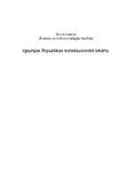 Referāts 'Igaunijas Republikas konstitucionālā iekārta', 1.
