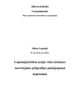 Diplomdarbs 'Uzņēmējdarbības ārējās vides ietekmes novērtējums poligrāfijas pakalpojumu uzņēm', 1.