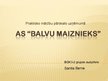 Prezentācija 'Prakses atskaite a/s "Balvu maiznieks"', 1.