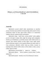 Diplomdarbs 'Tēmas "Latvijas pilsētas" apguves iespējas 3. klasē', 1.