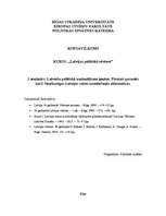 Konspekts 'Latviešu politiskā nacionālisma ģenēze. Pirmais pasaules karš. Neatkarīgas Latvi', 1.