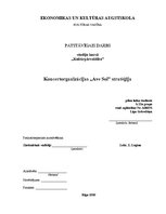 Referāts 'Koncertorganizācijas "Ave Sol" stratēģija', 1.