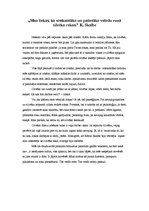 Eseja '"Man liekas, ka visskaistāko un patiesāko valodu runā cilvēka rokas." K.Skalbe', 1.