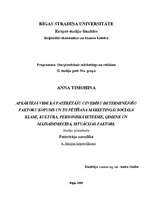 Konspekts 'Apkārtējā vide kā patērētāju uzvedību determinējošu faktoru kopums un to pētīšan', 1.