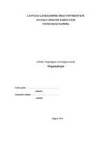 Referāts 'Organizācijas', 1.