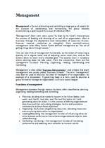 Konspekts 'Management', 1.