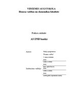 Prakses atskaite 'Prakse AS DNB bankā', 1.