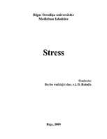 Konspekts 'Stress', 1.