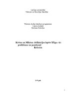 Referāts 'Mikēnu un Krētas kultūru izpēte un nozīmīgākie atklājumi 20.gadsimtā', 1.