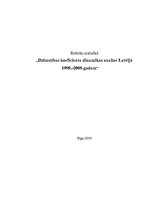 Referāts 'Dzimstības koeficienta dinamikas analīze Latvijā no 1998.-2008.gadam', 1.