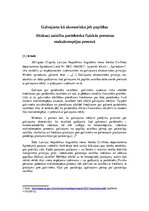 Referāts 'Galvojums kā akcesoriska jeb papildus (blakus) saistība parādnieka fiziskās pers', 1.