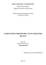 Konspekts 'Starptautiskā tirdzniecība, valsts maksājuma bilance', 1.