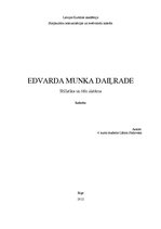 Referāts 'Edvarda Munka daiļrade. Stilistika un tēlu sistēma', 1.