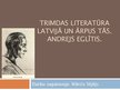 Prezentācija 'Trimdas literatūra Latvijā un ārpus tās. Anšlavs Eglītis', 1.