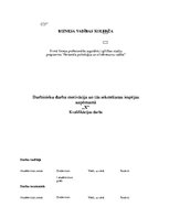 Diplomdarbs 'Darbinieku darba motivācija un tās sekmēšanas iespējas uzņēmumā "X"', 1.