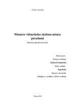 Referāts 'Skolēnu uztura paradumi', 1.