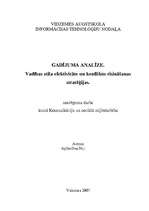 Referāts 'Gadījuma analīze. Vadības stila efektivitāte un konfliktu risināšanas stratēģija', 1.