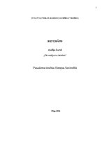 Referāts 'Pasažieru tiesības Eiropas Savienībā', 1.