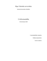 Paraugs 'Laboratorijas darbi civilajā aizsardzībā', 1.