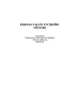 Referāts 'Viduslaiku vēsture un tiesības Vācijā, Anglijā, Francijā', 1.