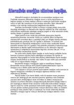 Eseja 'Alternatīvā enerģija', 1.