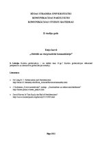 Eseja 'Kultūru globalizācija - vai tiešām tikai 20.gadsimtā? Kultūru globalizācijas vēs', 1.