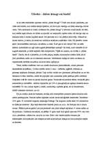 Eseja 'Cilvēks – dabas draugs vai bieds?', 1.