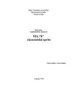 Konspekts 'Uzņēmuma "X" ekonomiskā aprite', 1.