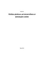 Referāts 'Pārtikas piedevas un konservēšana ar ķīmiskajām vielām', 1.
