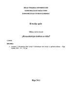 Paraugs 'Mājas darbs kursā "Komunikācijas tiesības un ētika"', 1.