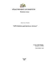 Referāts 'GPS - globālās pozicionēšanas sistēmas', 1.