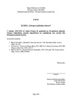 Eseja 'Vācijas loma Eiropas starptautiskajā politikā un tās pretnostatījums Lielbritāni', 1.