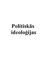Referāts 'Politiskās ideoloģijas - liberālisms, konservatīvisms, sociālisms', 1.