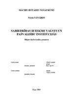 Konspekts 'Sabiedrības ietekme valsts un pašvaldību institūcijās', 1.