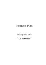 Biznesa plāns 'Bakery and Cafe "Le Bonheur"', 1.
