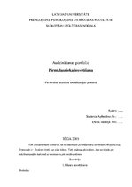 Konspekts 'Audzināšanas portfolio - pirmklasnieka iesvētīšana', 1.