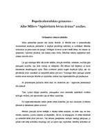 Konspekts 'Alises Milleres populārzinātniskās grāmatas “Apdāvinātā bērna drāma” analīze', 1.