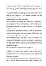 Eseja 'Should teenagers do household chores?', 5.