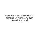 Diplomdarbs 'Islandes vulkāna izvirduma ietekme uz tūrisma nozari Latvijā 2010.gadā', 1.