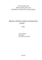 Referāts 'Bibliotēku un bibliotekāru biedrības un asociācijas Latvijā un pasaulē', 1.